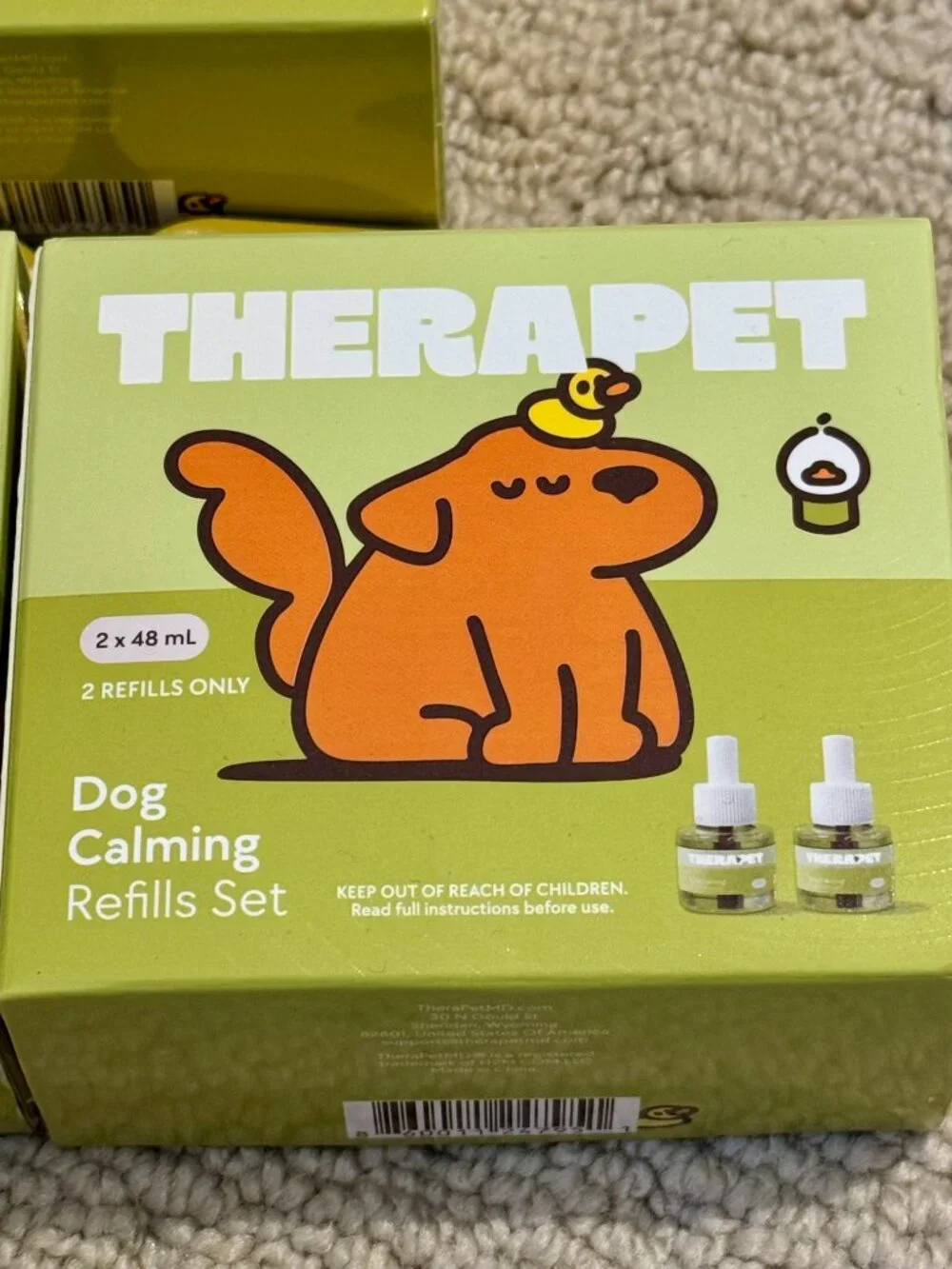 Therapet Dog Calming Refills Sets In Boxes 6 Refills Total